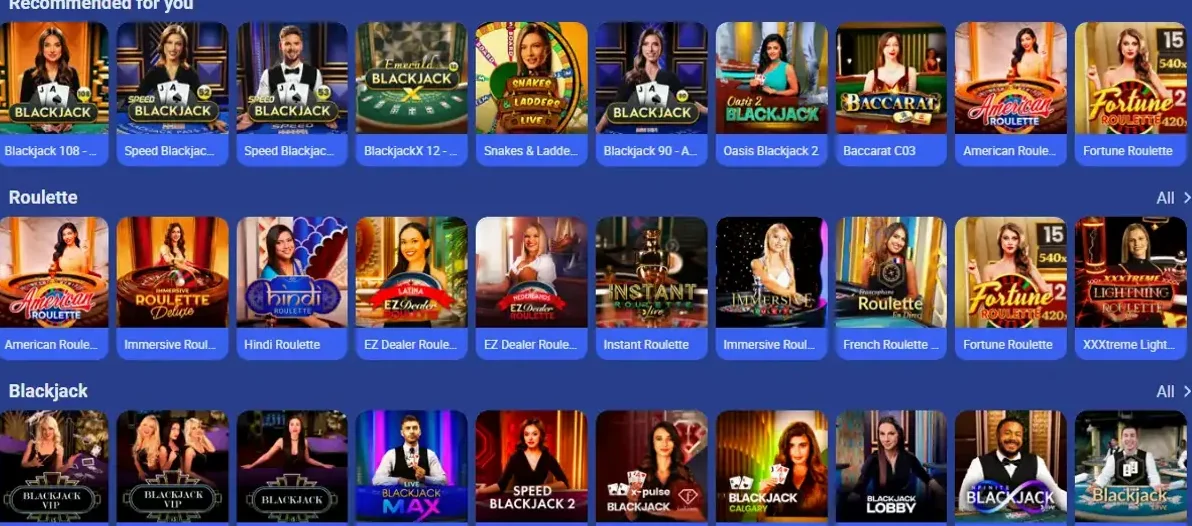 Live baccarat table with dealer stream and betting chips